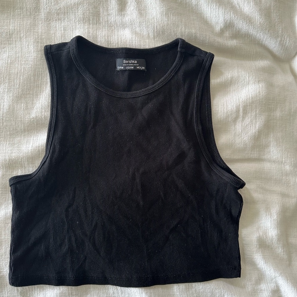 Bershka Classic Black Tank Top